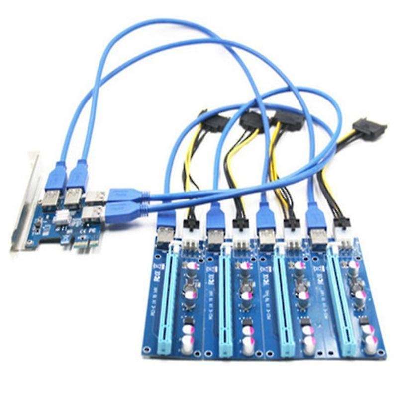 Pcie 1x to 4 Pci-express Adapter+ver006 C Riser Card