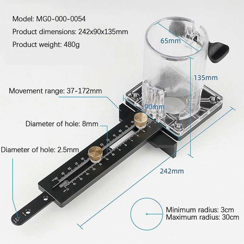 Woodworking Milling Circular Auxiliary Formwork Diy Tools