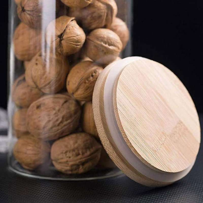 Glass Jars with Lids, Kitchen Storage Containers for Storing, 6 Pack
