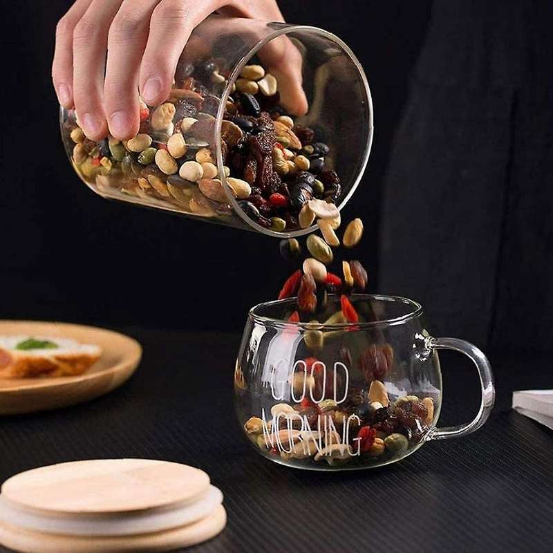 Glass Jars with Lids, Kitchen Storage Containers for Storing, 6 Pack