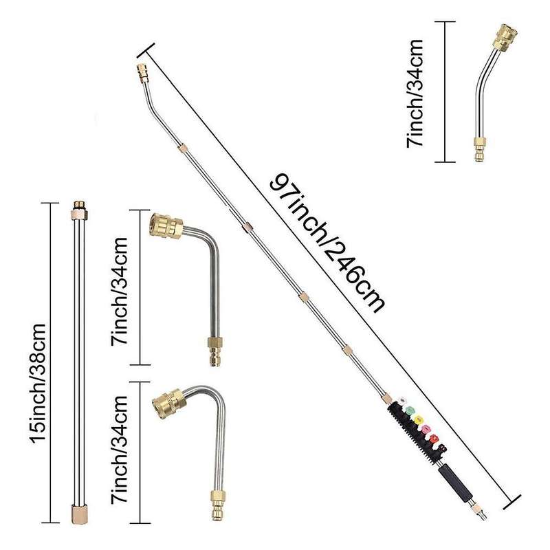 Pressure Washer Extension Wand Set-1/4 Inch Quick Connect,replacement