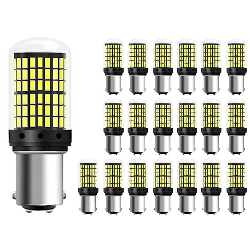 20pcs Led Bulbs 1157 Bay15d P21-5w Led 3014 144smd 24w 6000k