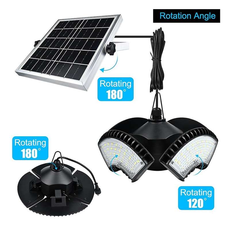 4heads Solar Pendant Lights with Remote for Garden Yard White Light