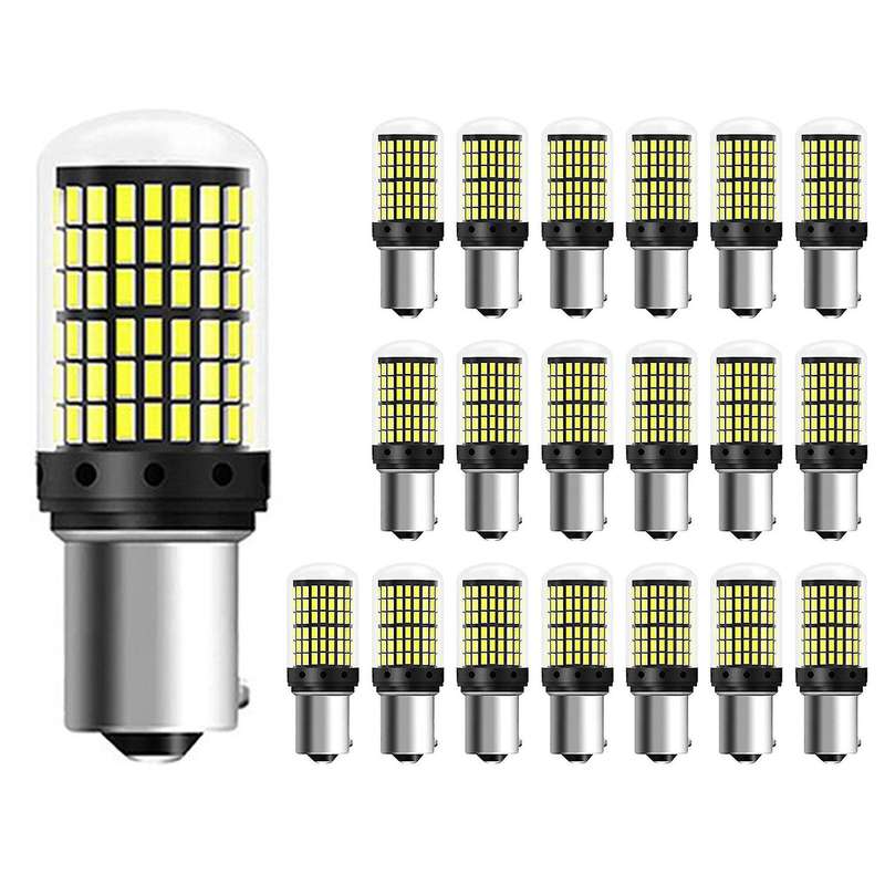 20pcs Led Bulbs 1156 Bau15s Py21w Led 3014 144smd 24w 6000k