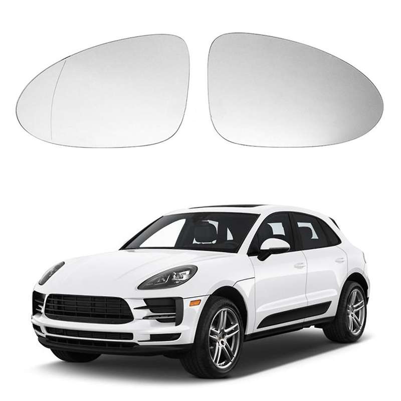 2pcs Door Wing Side Mirror Glass Heated for -porsche Macan 2014-2020