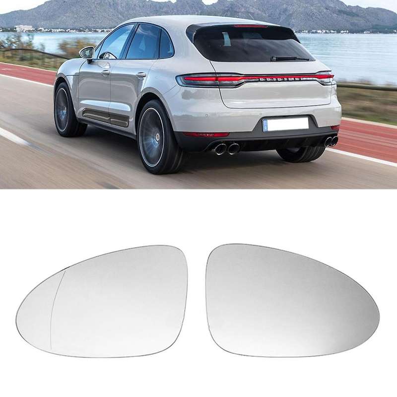 2pcs Door Wing Side Mirror Glass Heated for -porsche Macan 2014-2020