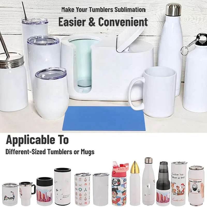 Sublimation Tumblers Wrap for Tumblers Blanks Mug Press Blue
