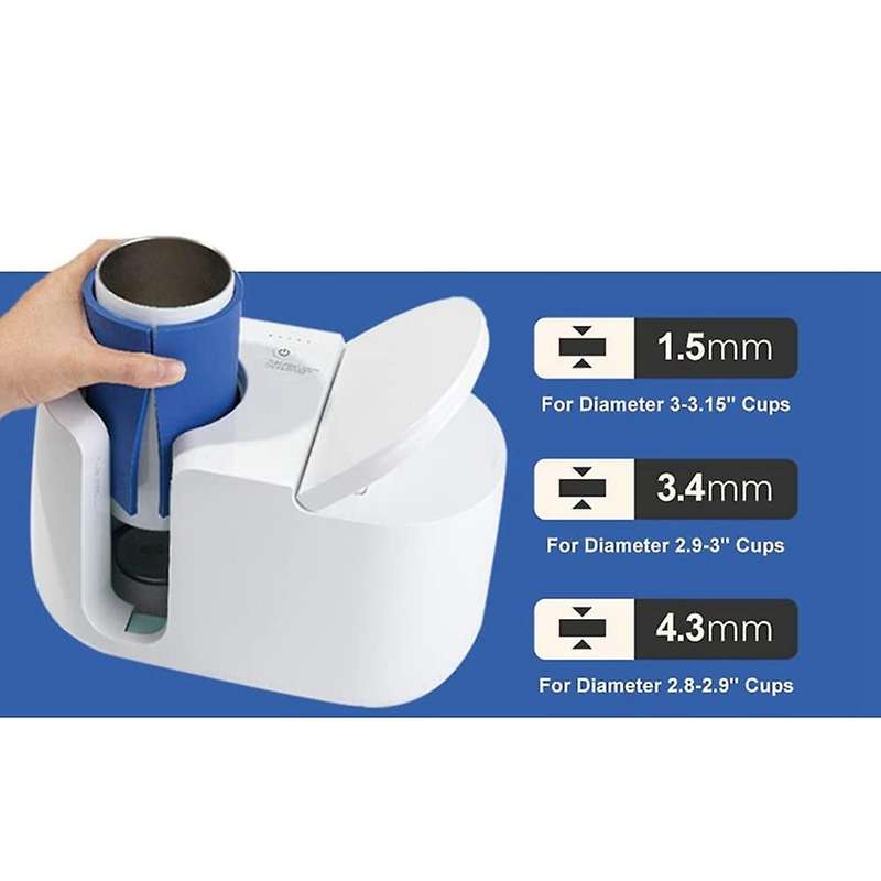 Sublimation Tumblers Wrap for Tumblers Blanks Mug Press Blue