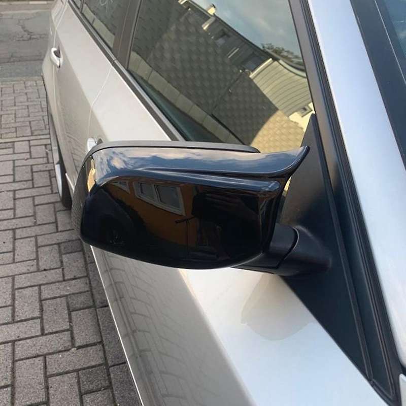 Car Carbon Fiber Rearview Side Glass Mirror Cover Trim