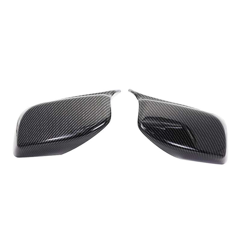 Car Carbon Fiber Rearview Side Glass Mirror Cover Trim