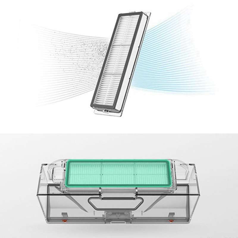 Dust Box and Side Brush for Xiaomi Dreame W10 Robot with Filter