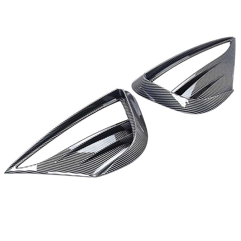 Car Front Fog Lamp Spoiler Wind Knife Protective Carbon Cover