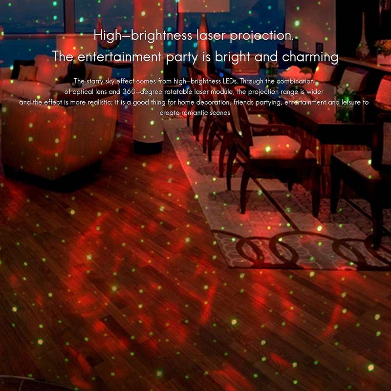 Starry Sky Projection Alarm Clock Table Electronic Projector Clock