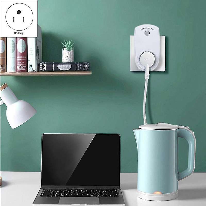 7 Pcs Remote Control Smart Electrical Outlet Switch Set Us Plug