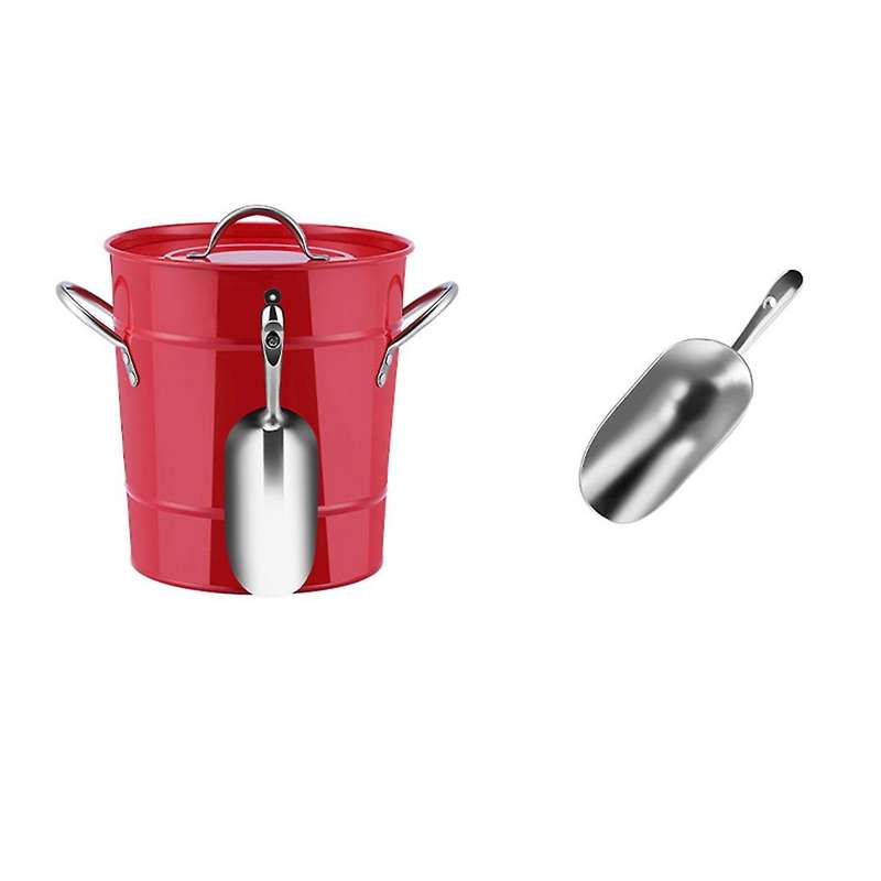 3.5l Ice Bucket with Tong and Lid Champagne Beer Bucket Bar Tool A