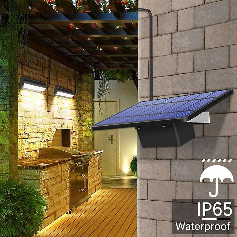 Solar Light Automatic Sensor Switch Double Head Garden Lights A