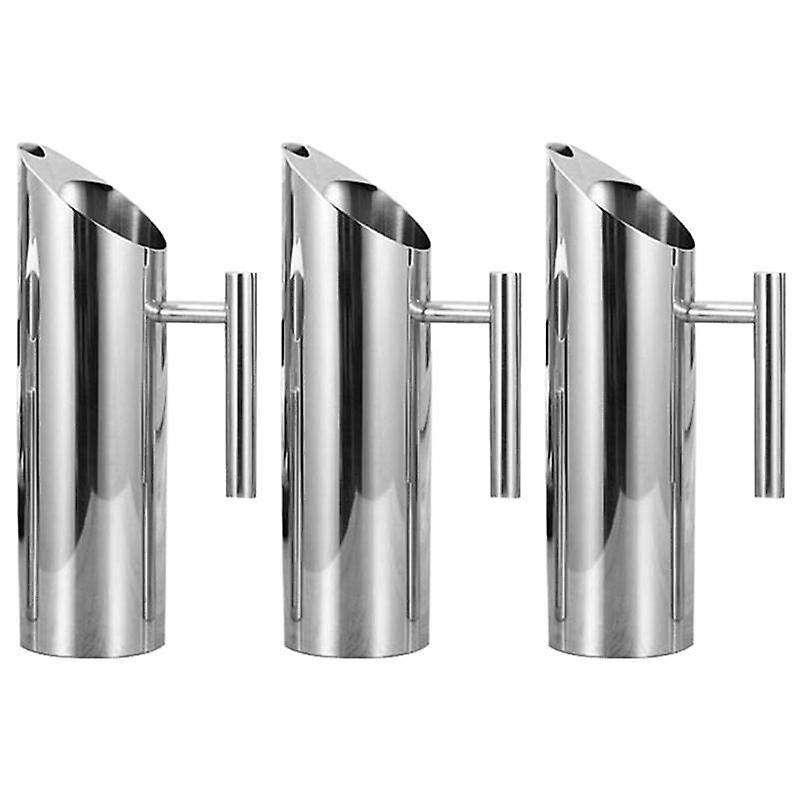 3x Stainless Steel Water Pitcher with Ice Guard Tea Pot Kettle 1l