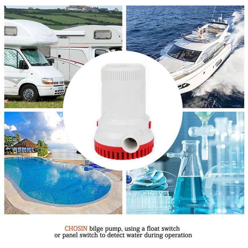 Dc 12v Automatic Bilge Pump Submersible Boat Water Pump Electric Pump