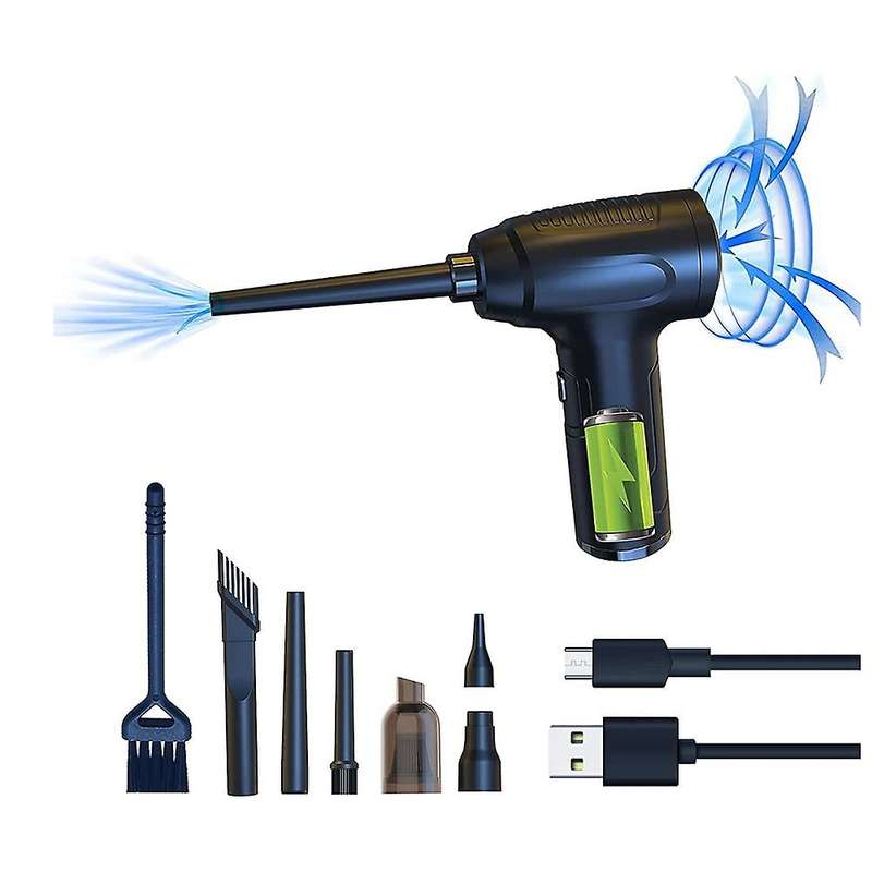 Compressed Air Duster, 2-in-1 Vacuum ,keyboard Cleaner, 50,000rmp