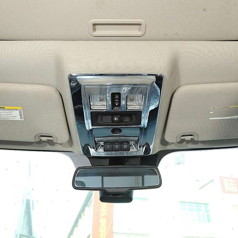 Front Rear Reading Lamp Stickers for Dodge Ram 10-15, Silver