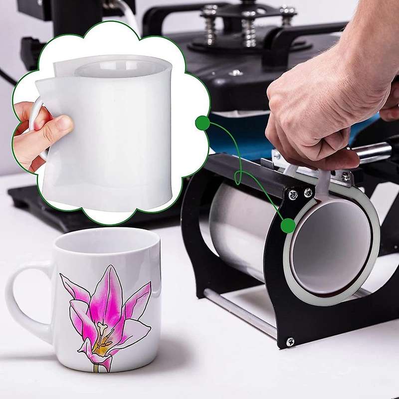 Sublimation Tumblers Wrap for Tumblers Blanks Mug Press Grey White