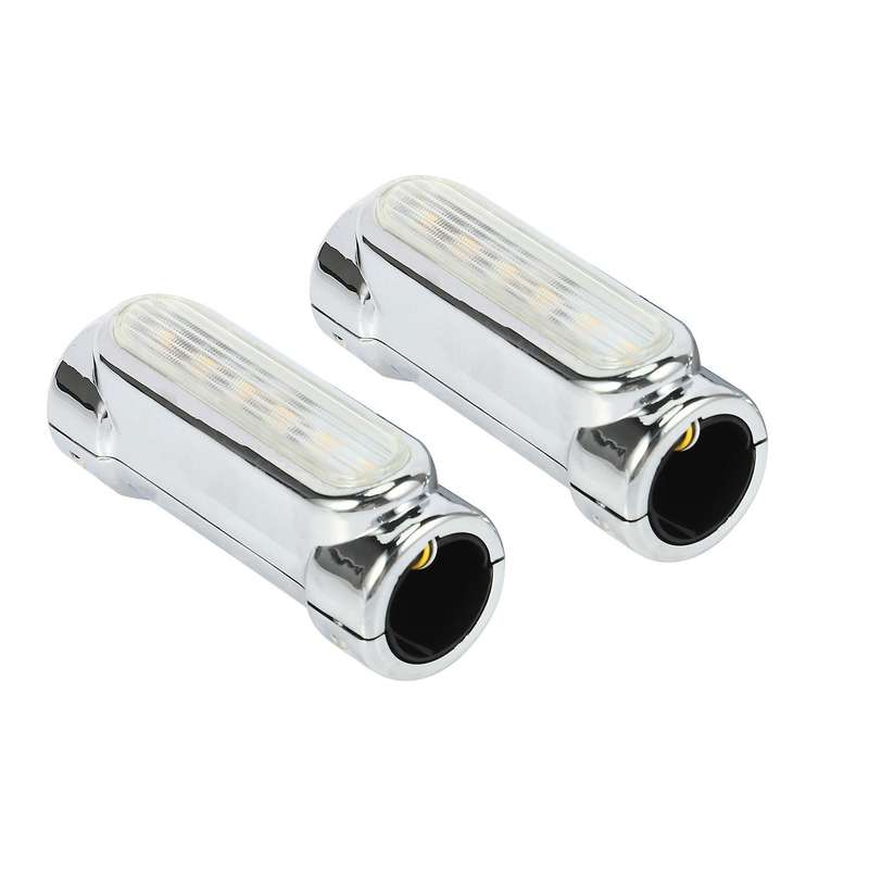 2x Motorcycle Led Driving Light/turn Signal Light(silver)