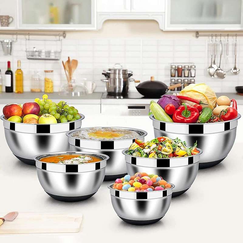 Mixing Bowl,stainless Steel Bowl Set with Lid,for Cooking,baking