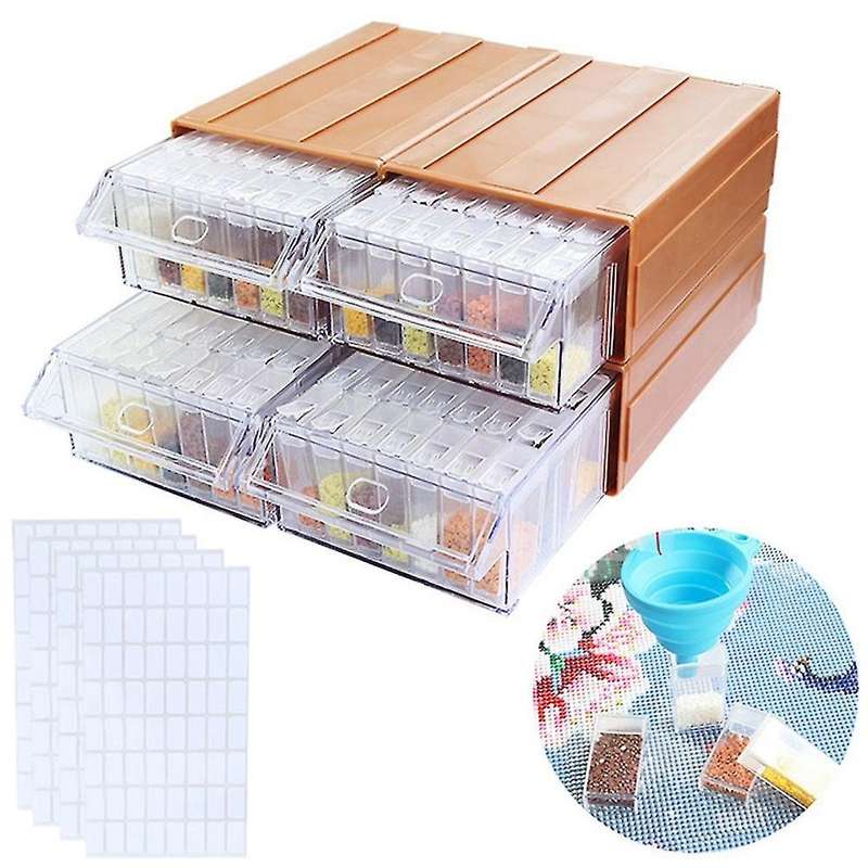 Diy Storage Box Nail Jewelry Storage Drawer Box,140 Grid