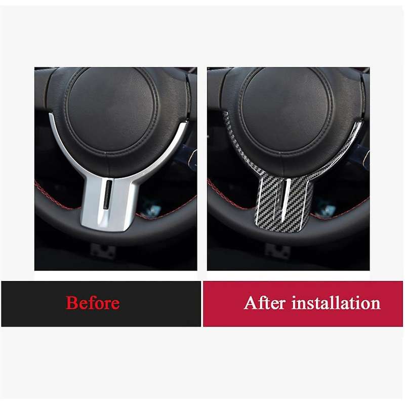 Carbon Fiber Steering Wheel Panel Cover for Subaru Brz Toyota Gt86