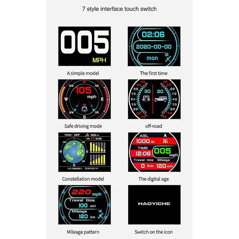 X96 Gps Off-road Vehicle Accessories Multifunction Meter