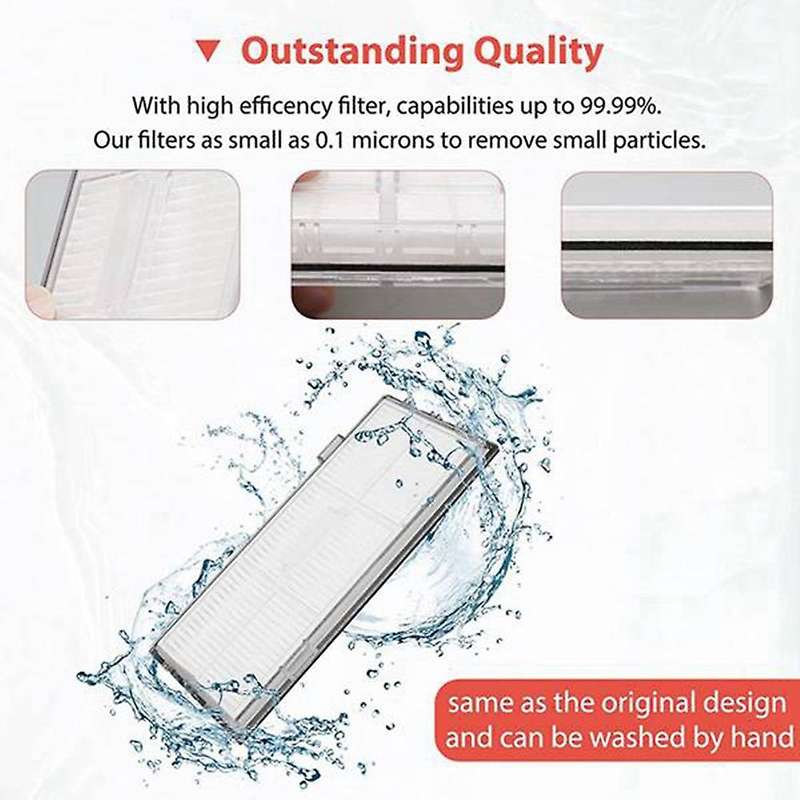 Hepa Filter Rubber Main Brush Mop Cloth Pads Side Brush Accessories
