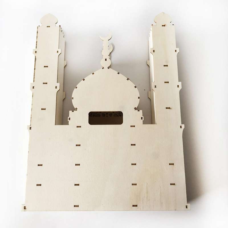 2x Eid Mubarak Countdown Calendar Diy Wood for Home Party Decoration