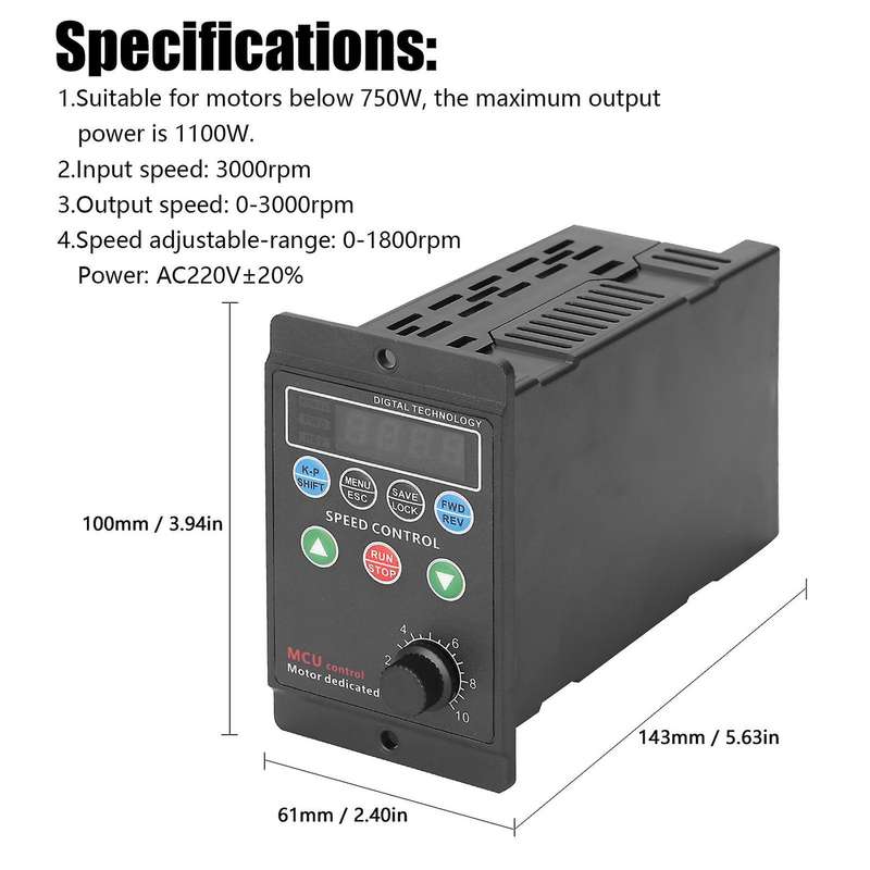 Single-phase Input 3-phase Output Motor Driver Frequency Converter