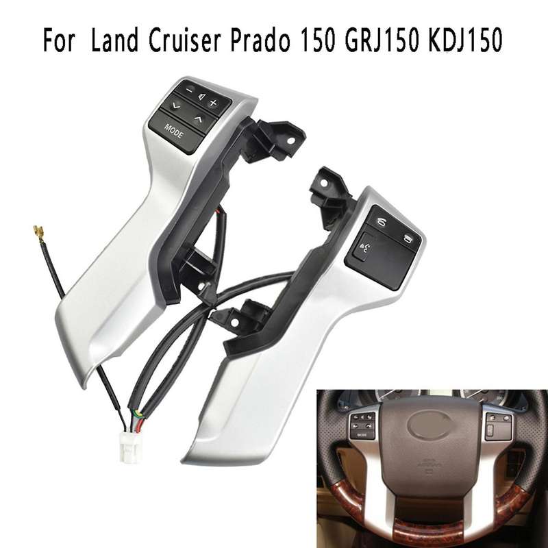 Car Steering Wheel Control Switch for Toyota Land Kdj150 Grey