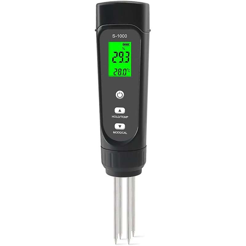 Soil Ec Meter 3-in-1 Moisture Tester with Atc, for Garden, Lawn, Farm