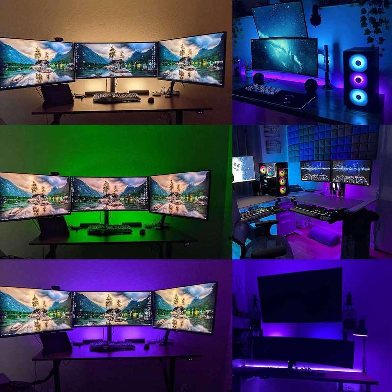 Smart Light Bars,with 8 Scene Modes and Music Modes,for Pc,tv Eu Plug