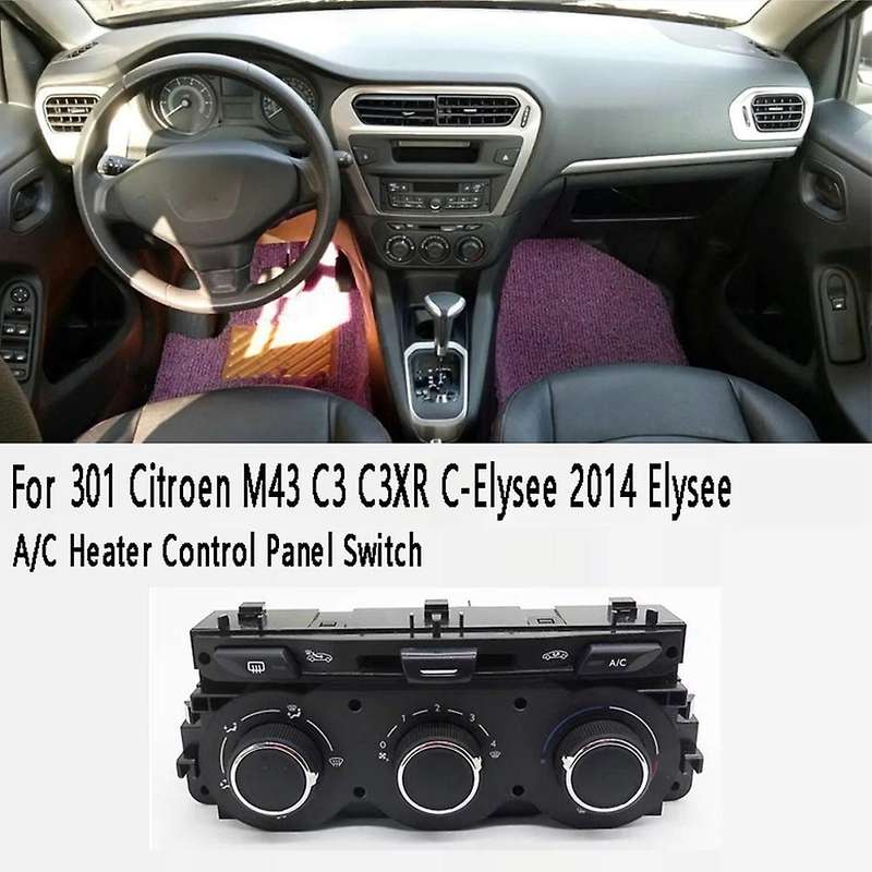 Car Air Conditioning A/c Heater Control Panel Switch for Peugeot 301
