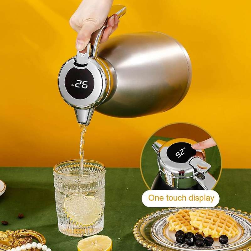 2.2l Large Capacity Stainless Steel Carafe Home Coffee Kettle A