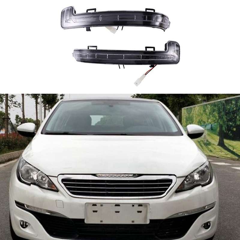 1 Pair Auto Side Rear View Mirror Turn Signal Lamp for Peugeot 308t9