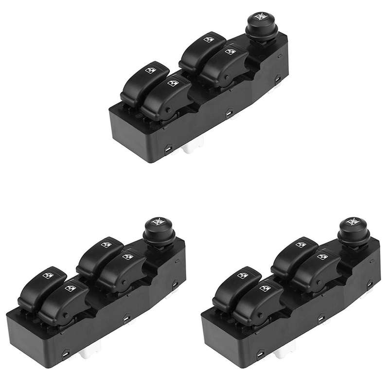 3x Car Left Hand Driver Side Window Switch for Chevrolet Aveo Pontiac