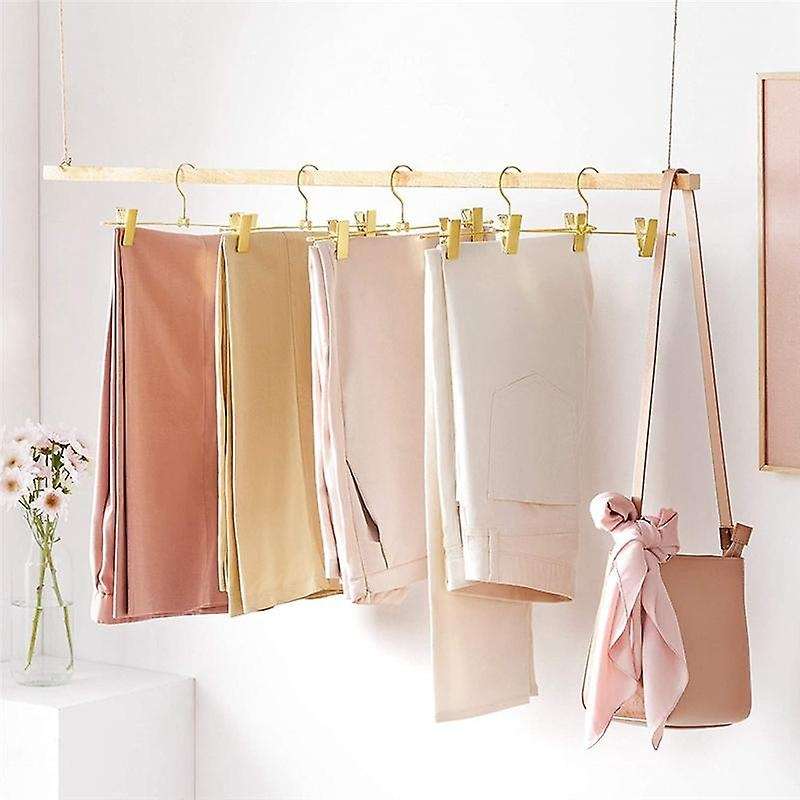 Trouser Hangers Made Of Metal, 10 Pieces, Clothes Hangers, 30.5cm-2