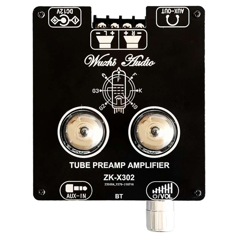 Zk-x302 Bluetooth 5.0 Tube Amplifier Module 6j1 Tube Module Us Plug