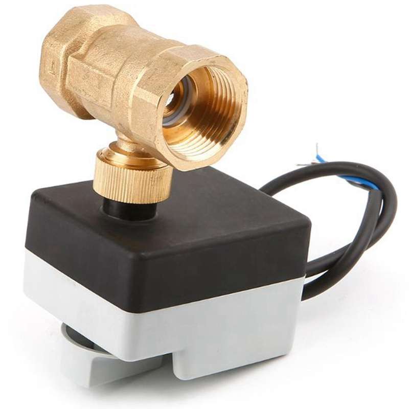 2x Ac220v Dn15 2 Way 3 Wires Motorized Ball Valve Electric Actuator