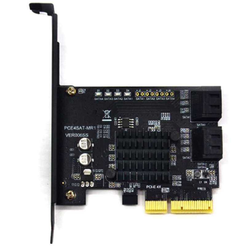 Sata Pci-e4 Ports Expansion Card Sata Controller Card Pci to Sata 3.0
