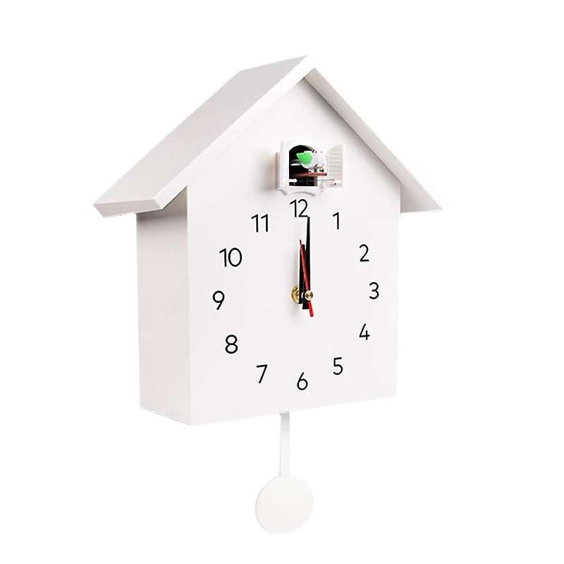 Quartz Wall Clock Modern Bird Hanging Watch Decoration Alarm Clocks D