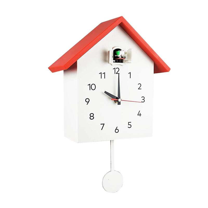Quartz Wall Clock Modern Bird Hanging Watch Decoration Alarm Clocks B