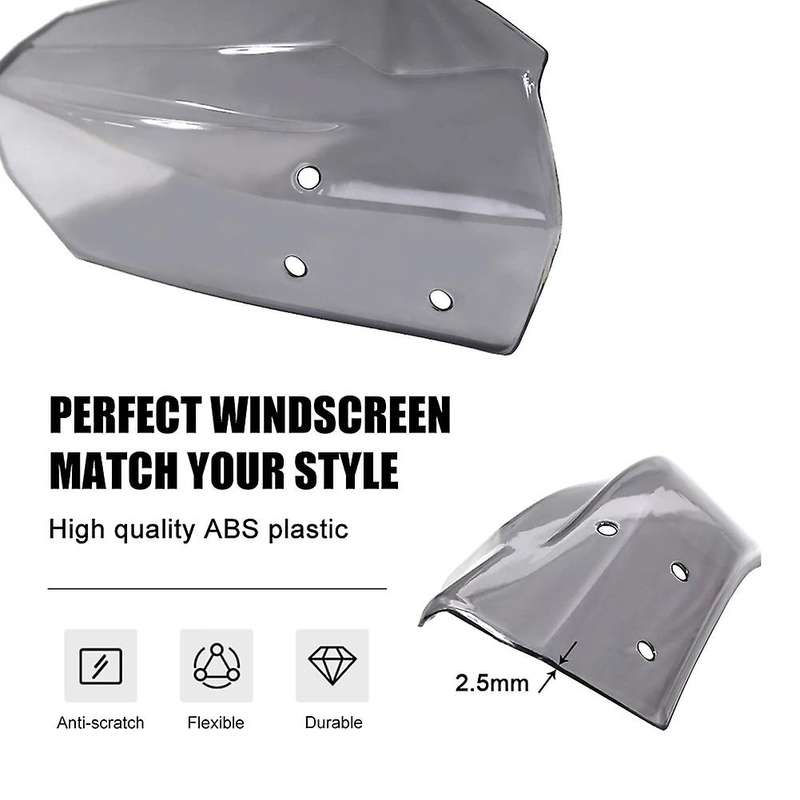 Motorcycle Handguard Hand Shield Protector Windshield Gray