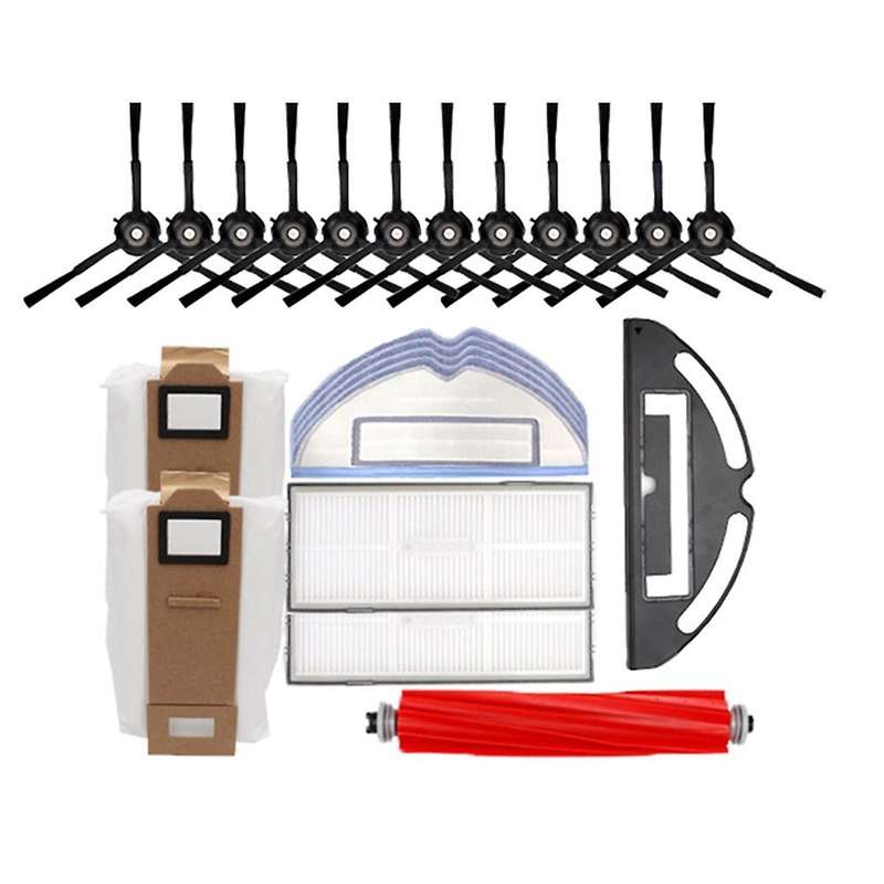23pcs for Roborock G10/t7splus/s7 Side Brush Filter Screen Rag Holder Plastic