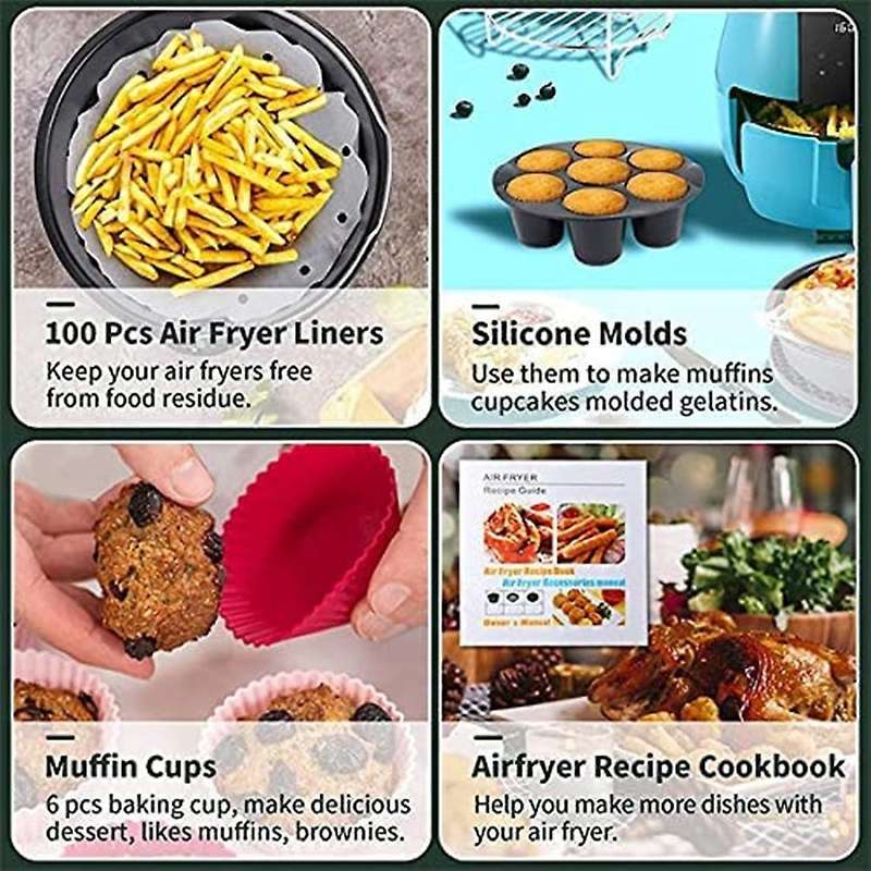 14pcs Air Fryer Accessories for Cosori Ninja Phillip