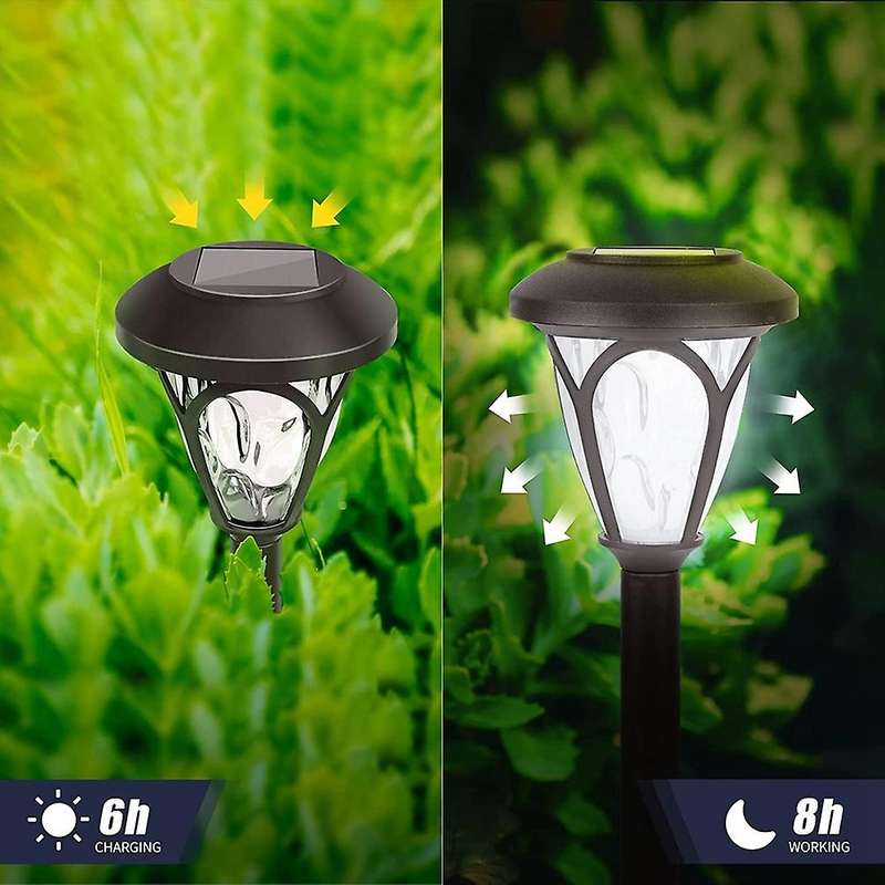 10 Pack Solar Pathway Lights Outdoor, Waterproof Landscape Lights